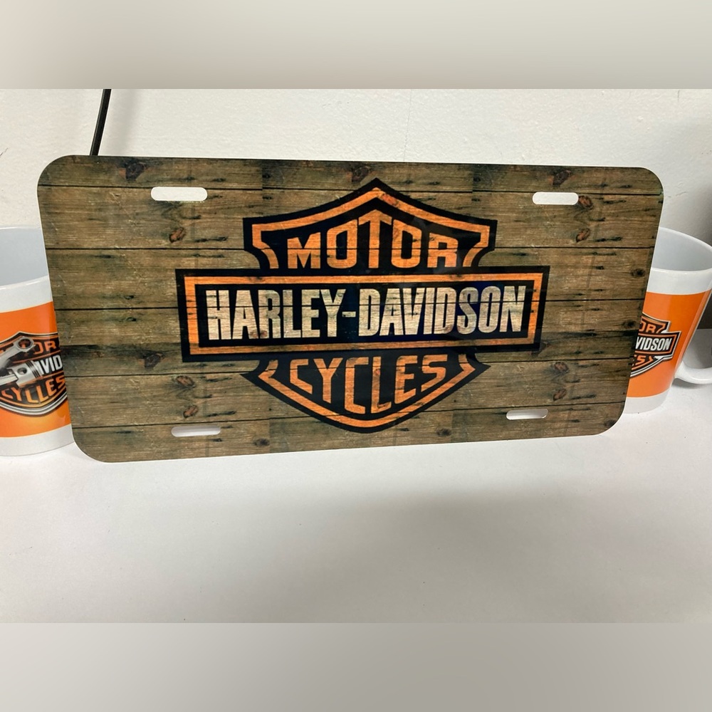 Harley Davidson Motorcycles License Plate